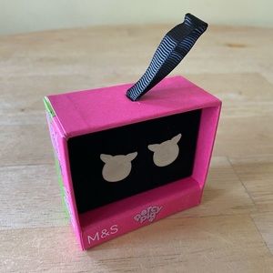 Percy Pig cufflinks from Marks & Spencer England. NWT.